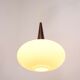 Suspension opaline Louis Kalff pour Philips 1960