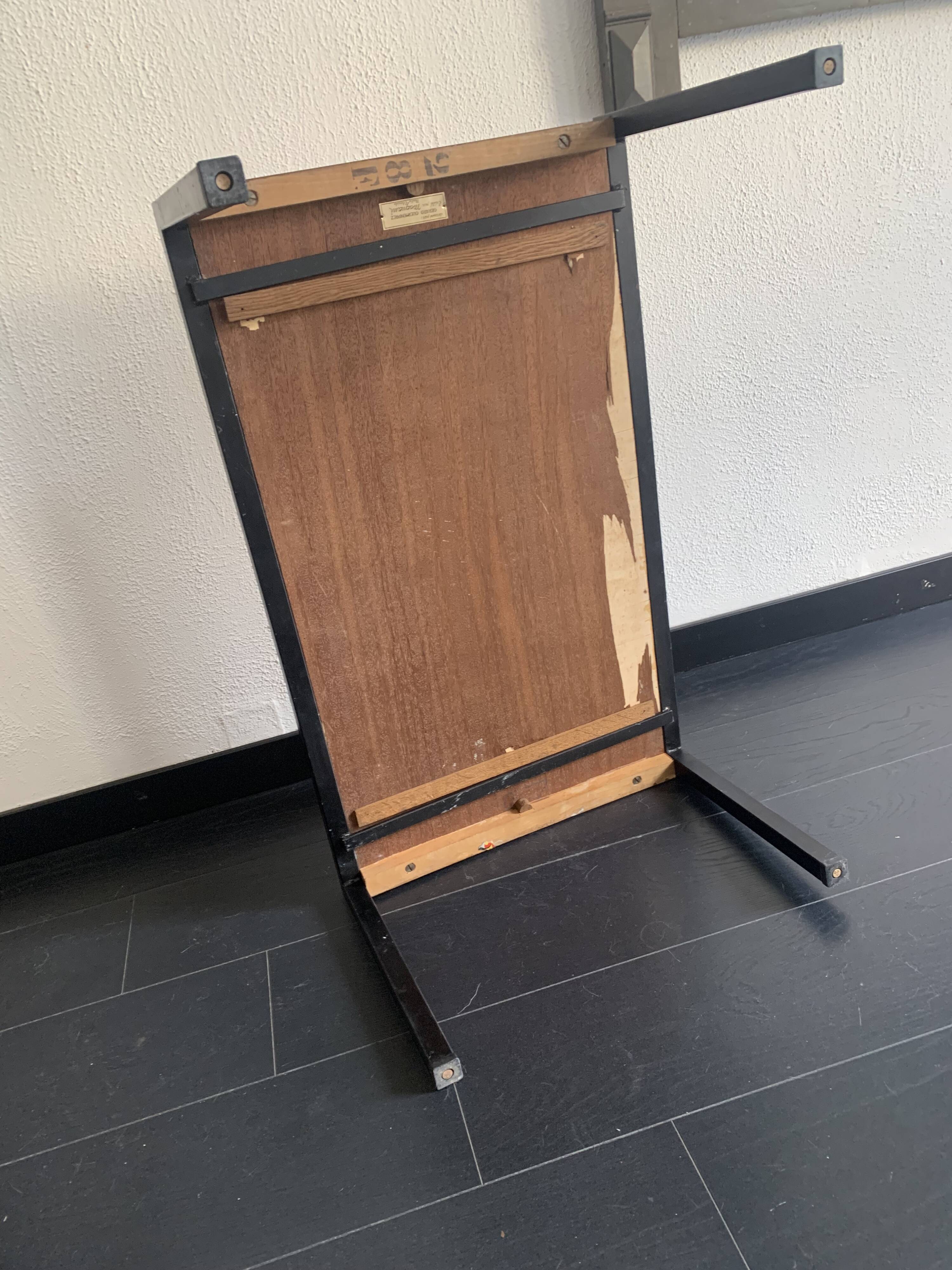 Vintage coffee table 1950 Gérard Guermonprez Magnani - 80 x 50 x 35 cm