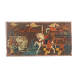 Decorative plate armenian battle of avarayr copper cloisonnés