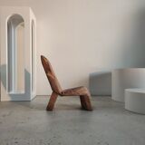 Armchair made of recycled solid teak