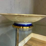 Plat Rosenthal Chippendale – Bleu cobalt et or (années 1930)