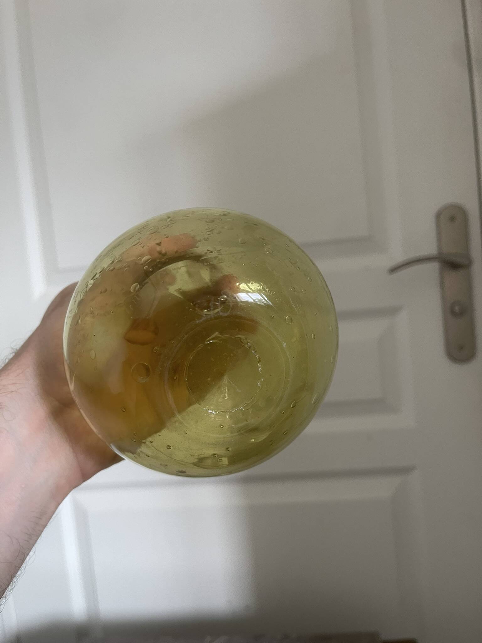 Old Bubble Glass Soliflore Vase BIOT 27cm