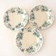 3 assiettes terre de fer modèle anémone