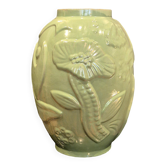 Large vase in celadon/green glazed earthenware, modern Swedish.