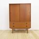 High teak cabinet with sliding doors, 1960s