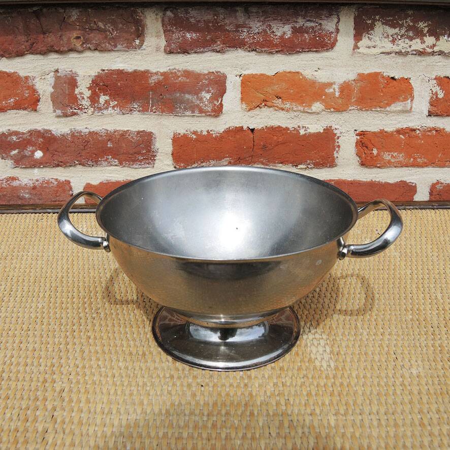 Ancienne coupe à punch en inox Alessi Alfra