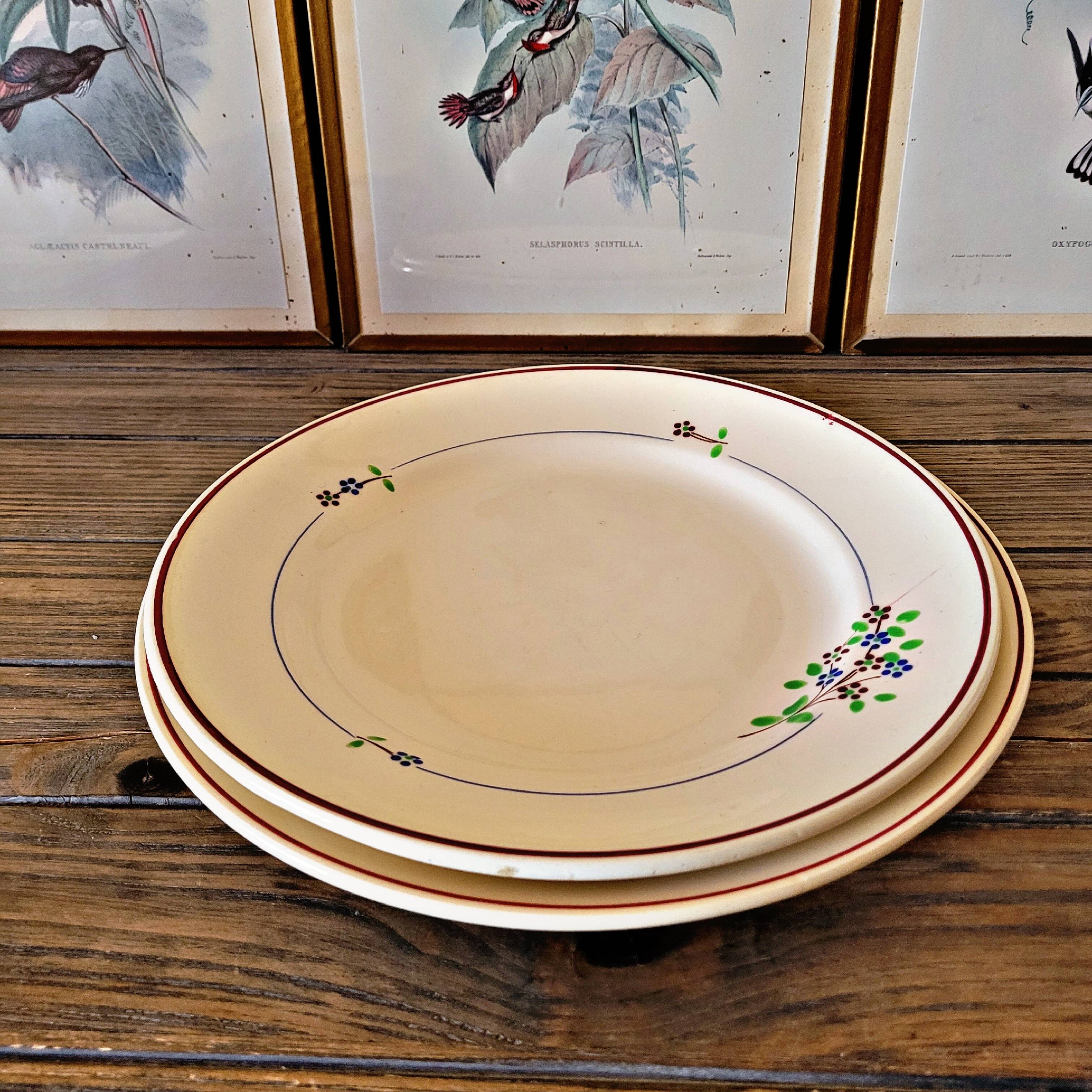 Round dishes Moulin des Loups Orchies, "Isabelle" service