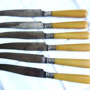 Art Deco cutlery, spoons, forks and table knives.
