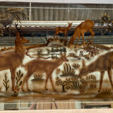 Doe-themed eglomized mirror