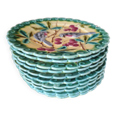 Assiettes barbotine 1900