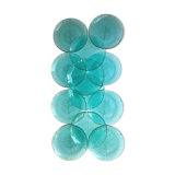 Dessert plates glass leaf