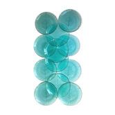 Dessert plates glass leaf