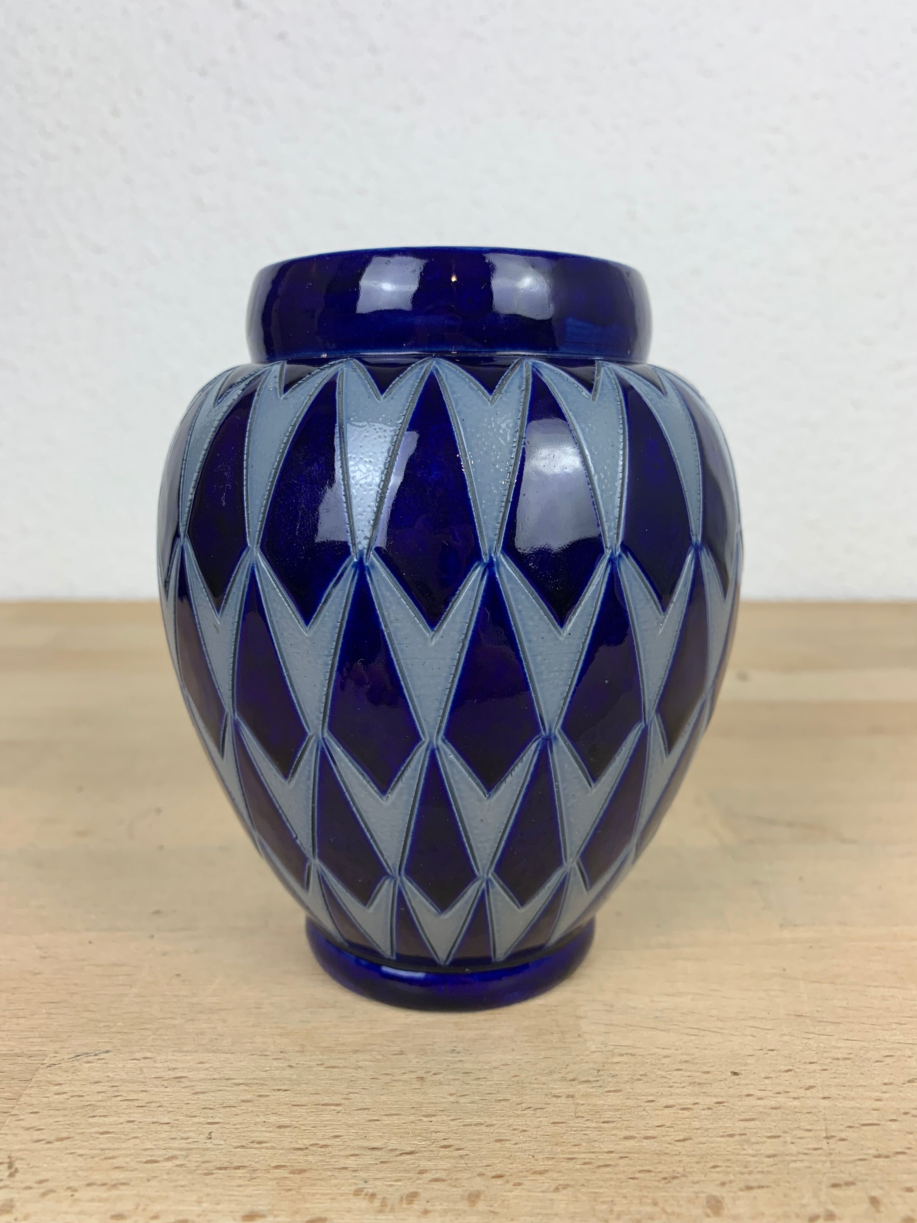 Vase Art déco grès d'Alsace, Adrien Schmitter à Betschdorf