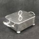 Victorian silver metal butter dish