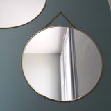 3 miroirs ronds métal doré, diametre 35, 30 et 20 cm