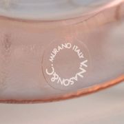 Vintage glass plate Nason & Co. Italy 1990s