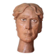 Sculpture signed Doloire, terracotta sculpture, sculpture of a man's head, collection, interior decoration.