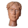 Sculpture signed Doloire, terracotta sculpture, sculpture of a man's head, collection, interior decoration.