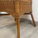 Vintage Rattan Lounge Chair (3 available)