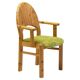 The Modern Scandinavian Oregon Pine Mid-Modern Dining Set - 4 Accent Chairs and 2 Armchairs