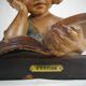 Old plaster bust under study art deco antique french bust 30s