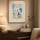 Original abstract painting – poetic composition – 24 x 34 cm