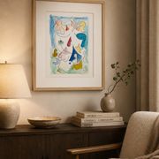 Peinture abstraite originale – composition poétique – 24 x 34 cm