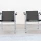Pair of LC1 armchairs by Le Corbusier, for Cassina 1970