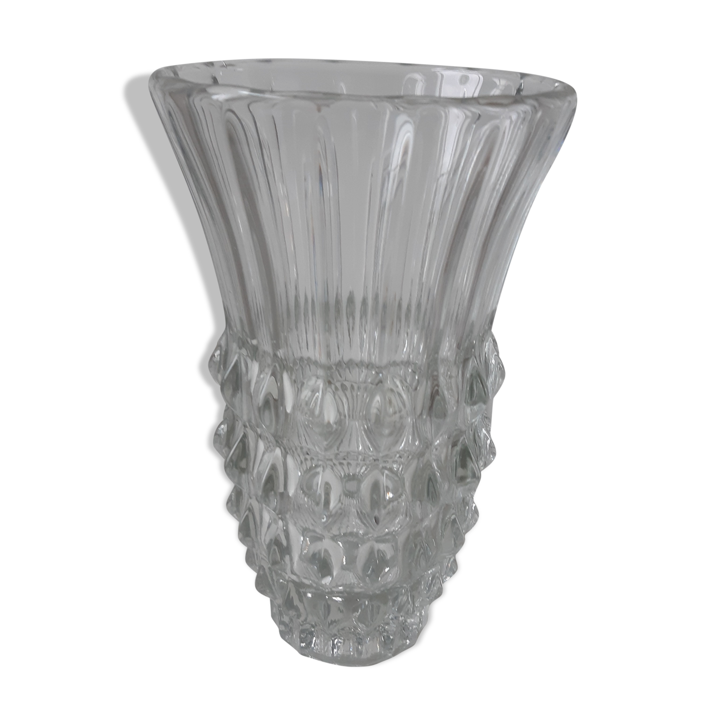 Vase années 50 en verre