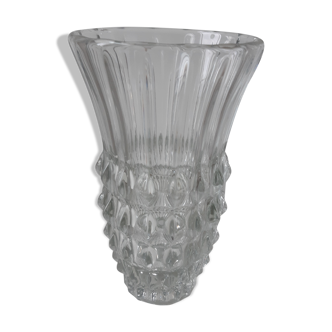 Vase années 50 en verre