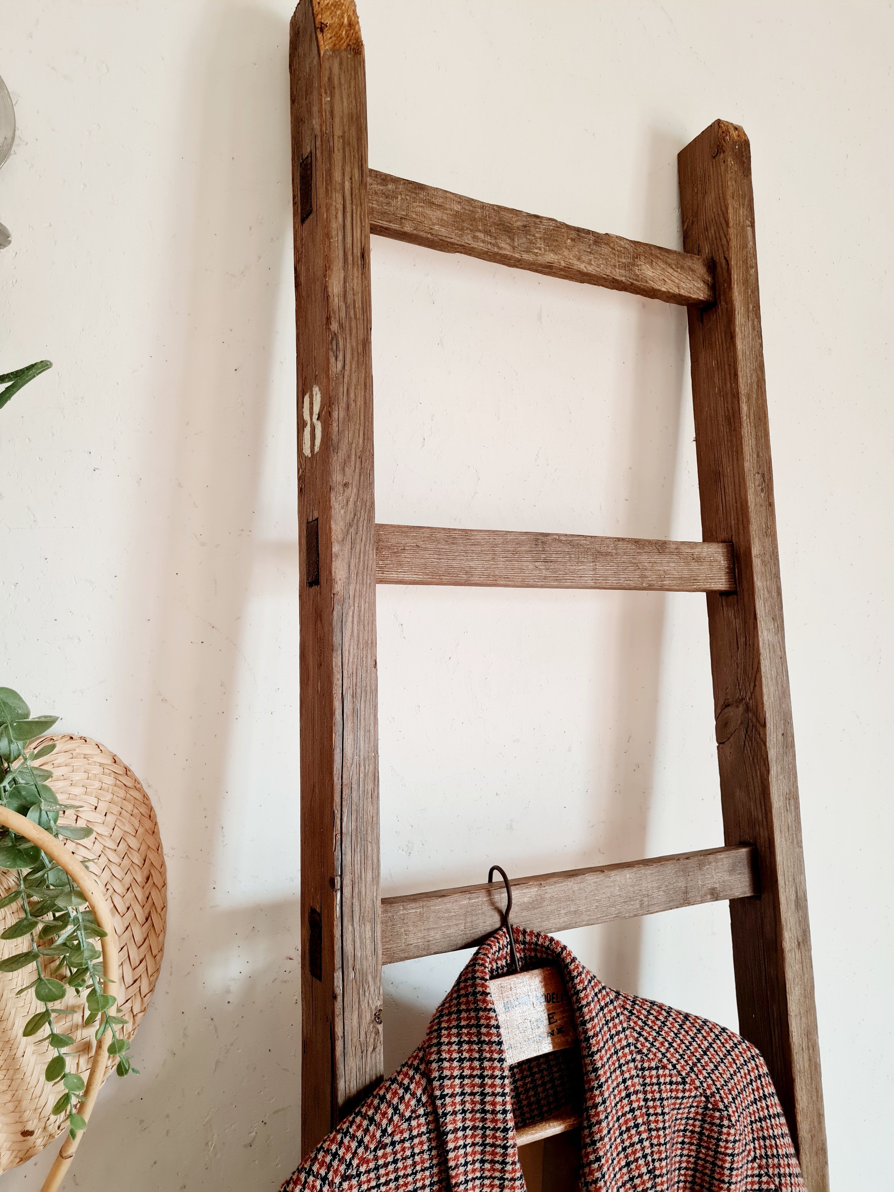 Country scale wearing right in old wood