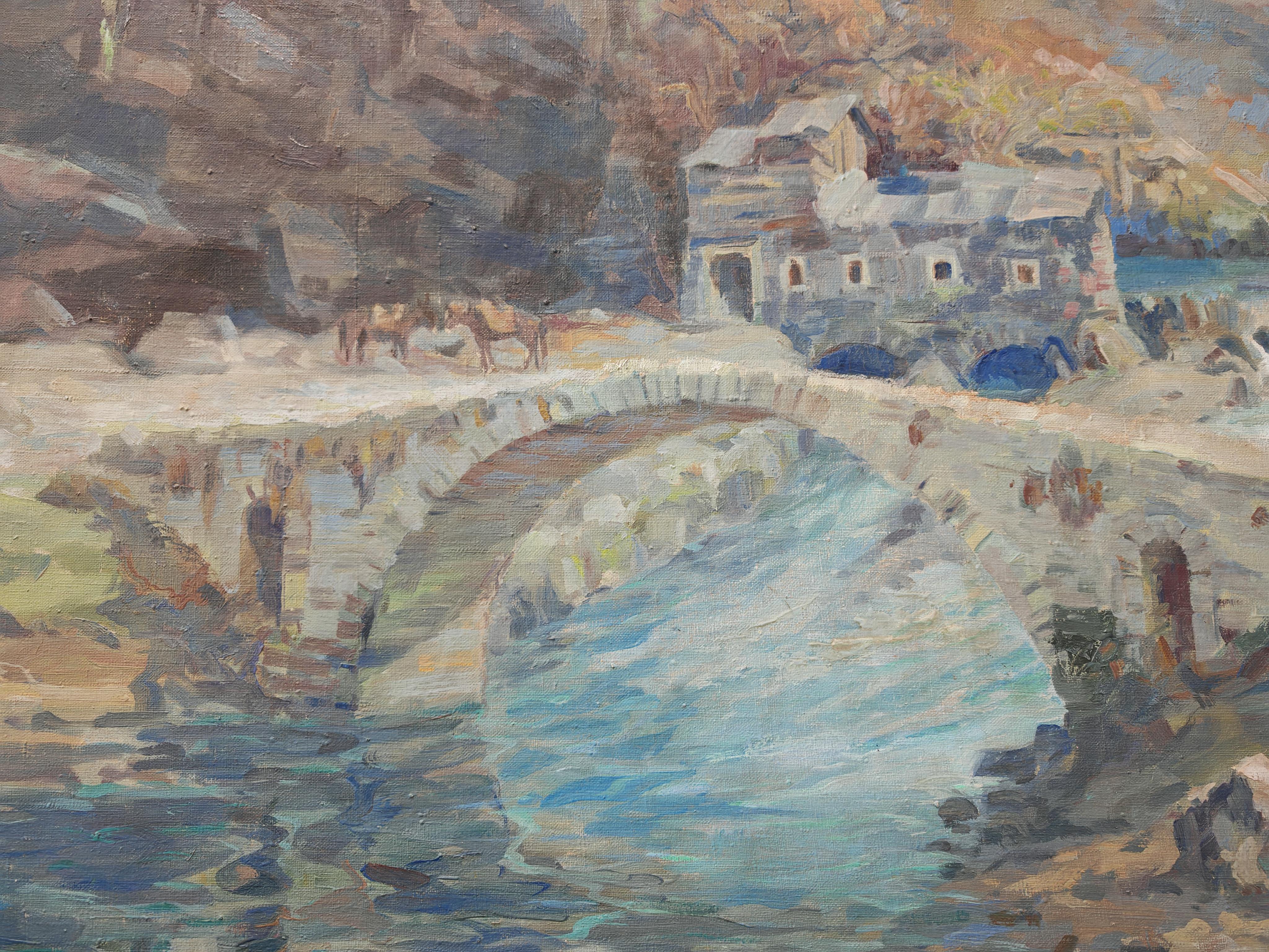 Modernist Table "The Mouth of the Ribnica into the Moraca" Jan Krizek 1956