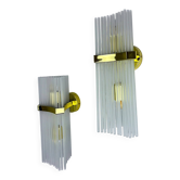 Pair of wall lights from Sciolari for Lightolier, circa 1970, Italy
