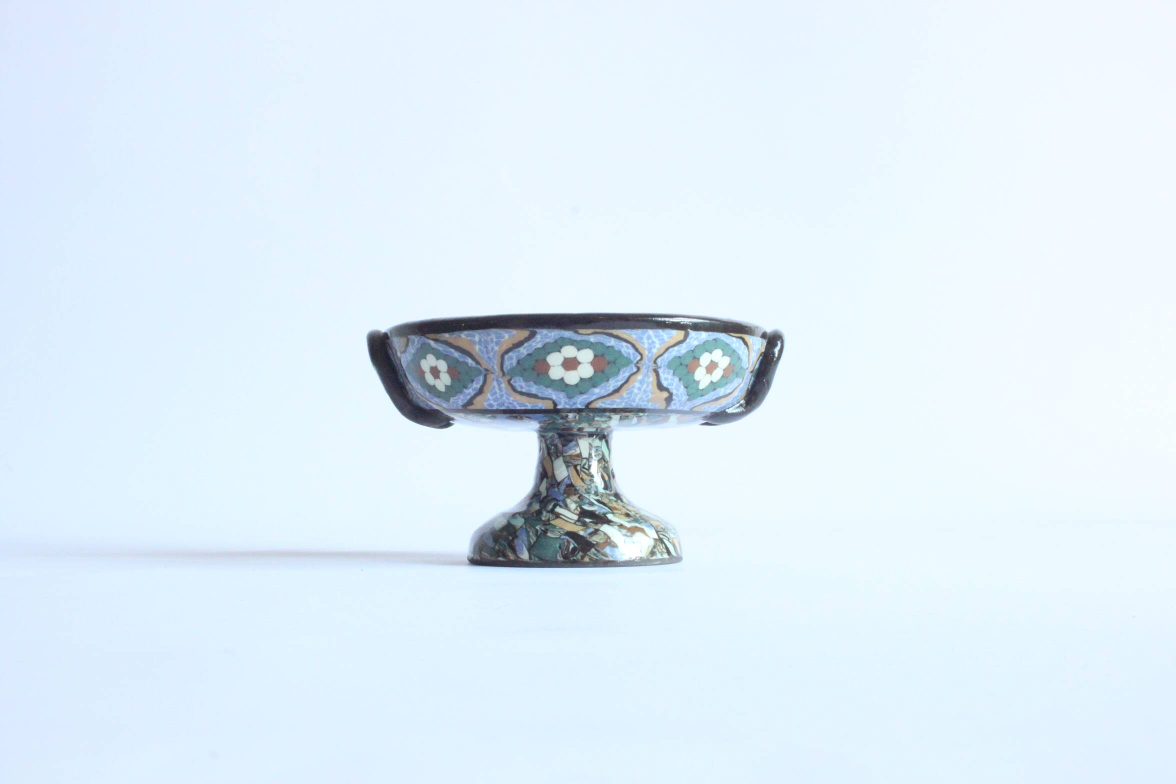Taza en mosaïque Art déco par Jean Gerbino, 1930