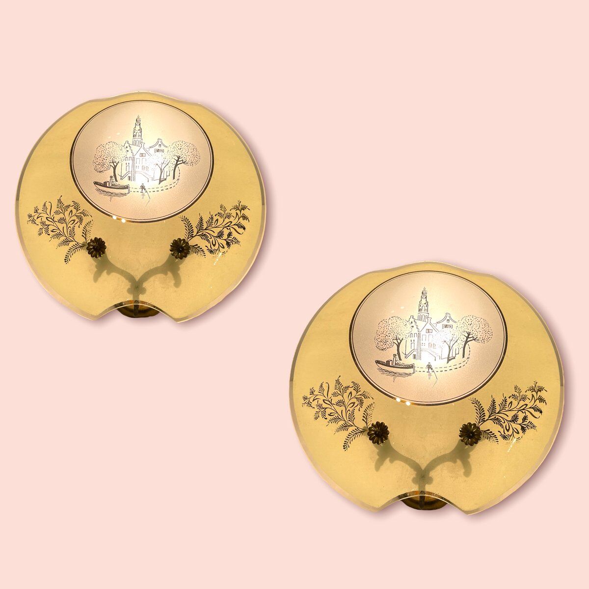 Italian sconces, 1940s, set of 2