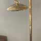 Articulated floor lamp from the 80s in gold metal