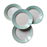 Set of 4 Senlis Luneville flat plates