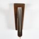 Vintage swivel applicator with Germany 1960s textile lampshade