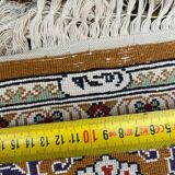 Vintage turkish silk carpet 92x157 cm
