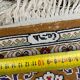 Vintage turkish silk carpet 92x157 cm