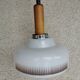 Vintage Glass Pendant Lamp: Mid Century Modern Yugoslavian Lighting