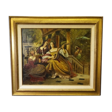 Le tableau "La Scène Galante" 1929 année.