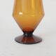 Vintage amber glass vase from the 60s/70s.