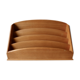 Light wooden mail holder, 60s