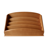 Porte-courrier en bois clair, années 60