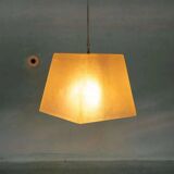 Vintage minimalist pendant lamp in fibreglass, Roche Babois