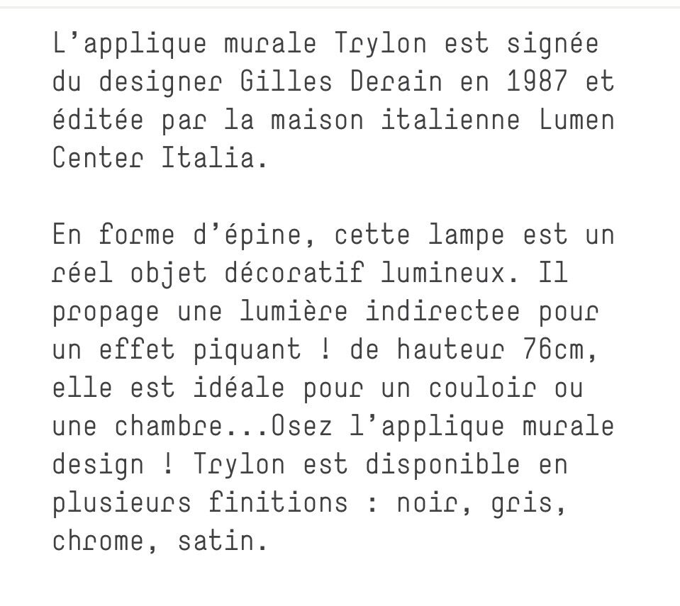 Wall sconces Gilles Derain