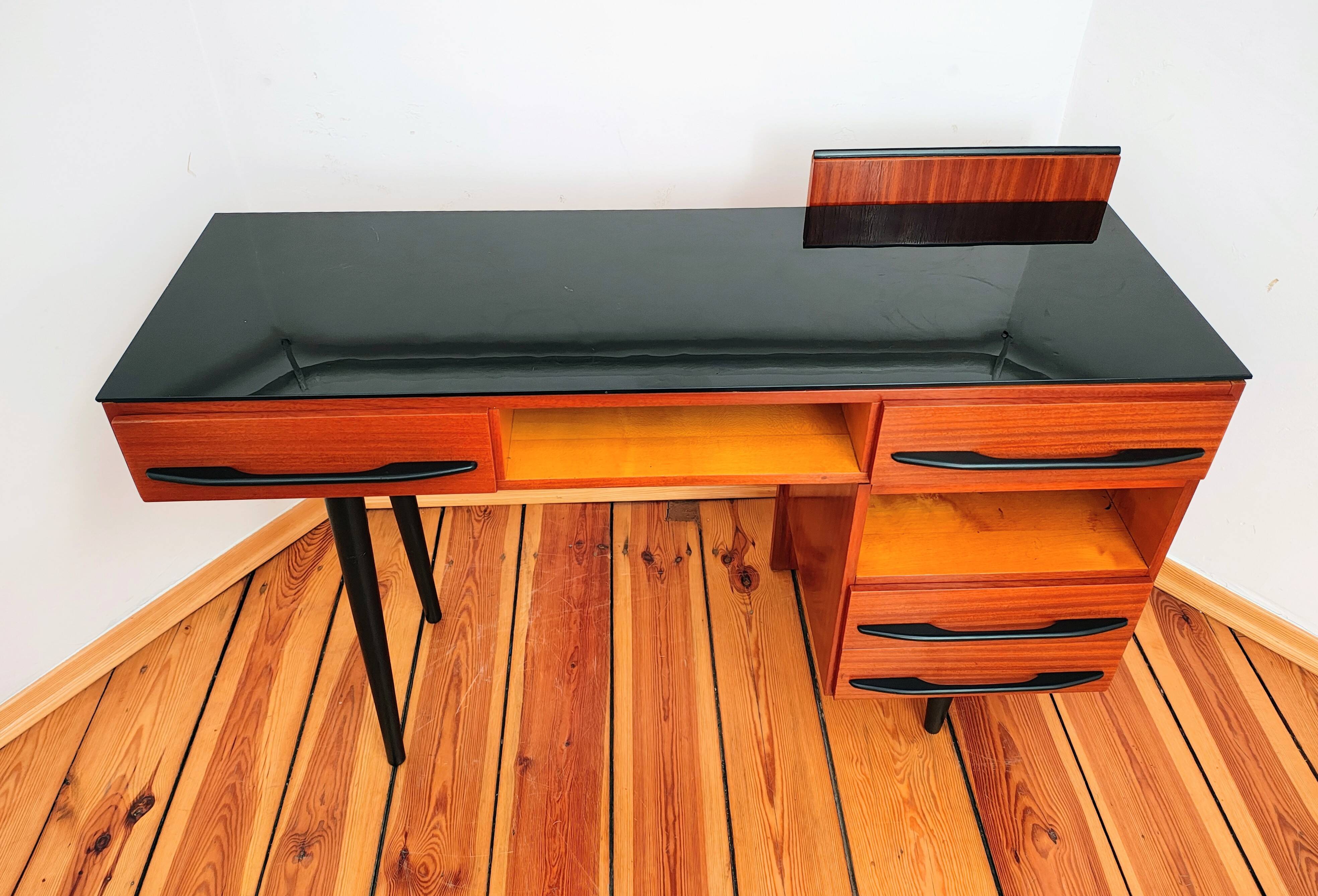 Czechoslovakian Desk by M. Pozar for Up Závody, 1960s, Set of 2