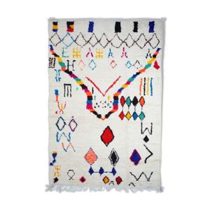 Tapis berbère coloré fait main