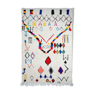 Colorful Berber carpet handmade 254 x 145 cm